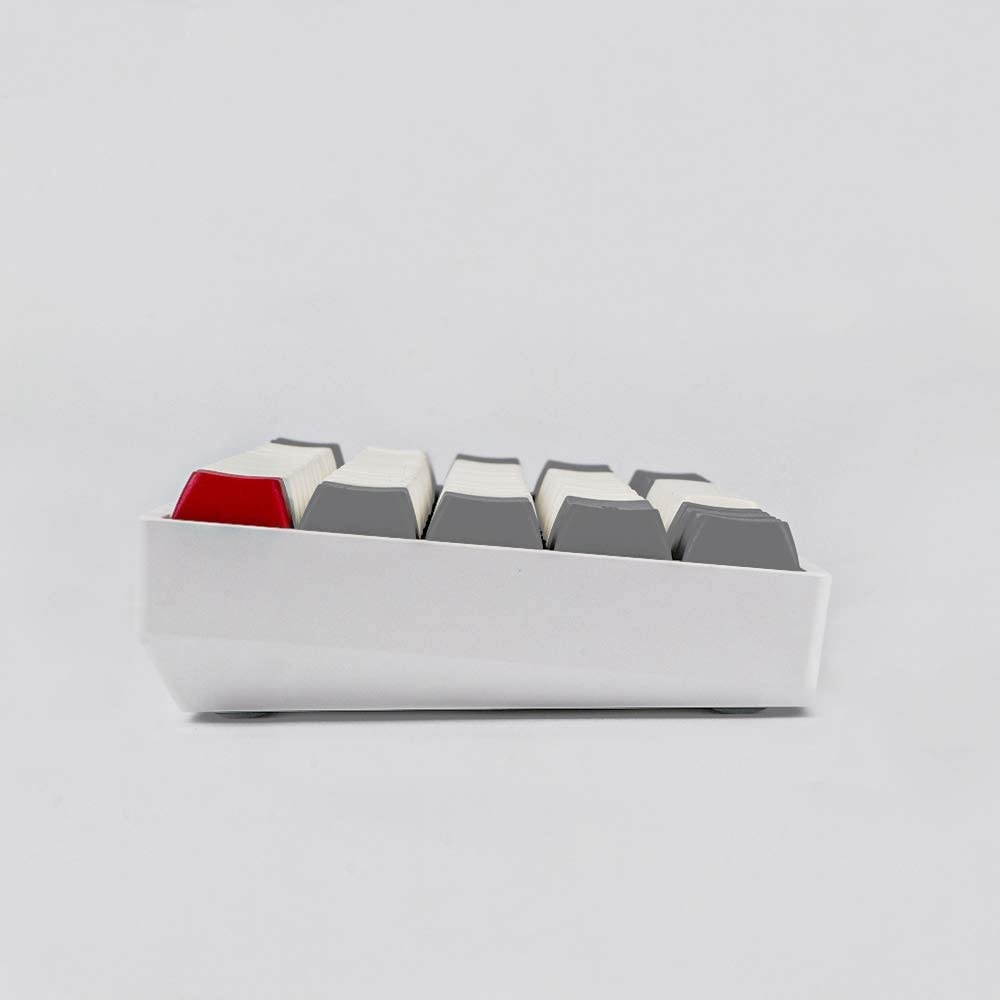 EPOMAKER GK61XS 60% RGB Hot Swappable Bluetooth Mechanical Keyboard with Split Spacebar, 1900mAh Battery, Fully Programmable for Gamers (Gateron Brown Switch, Grey White)