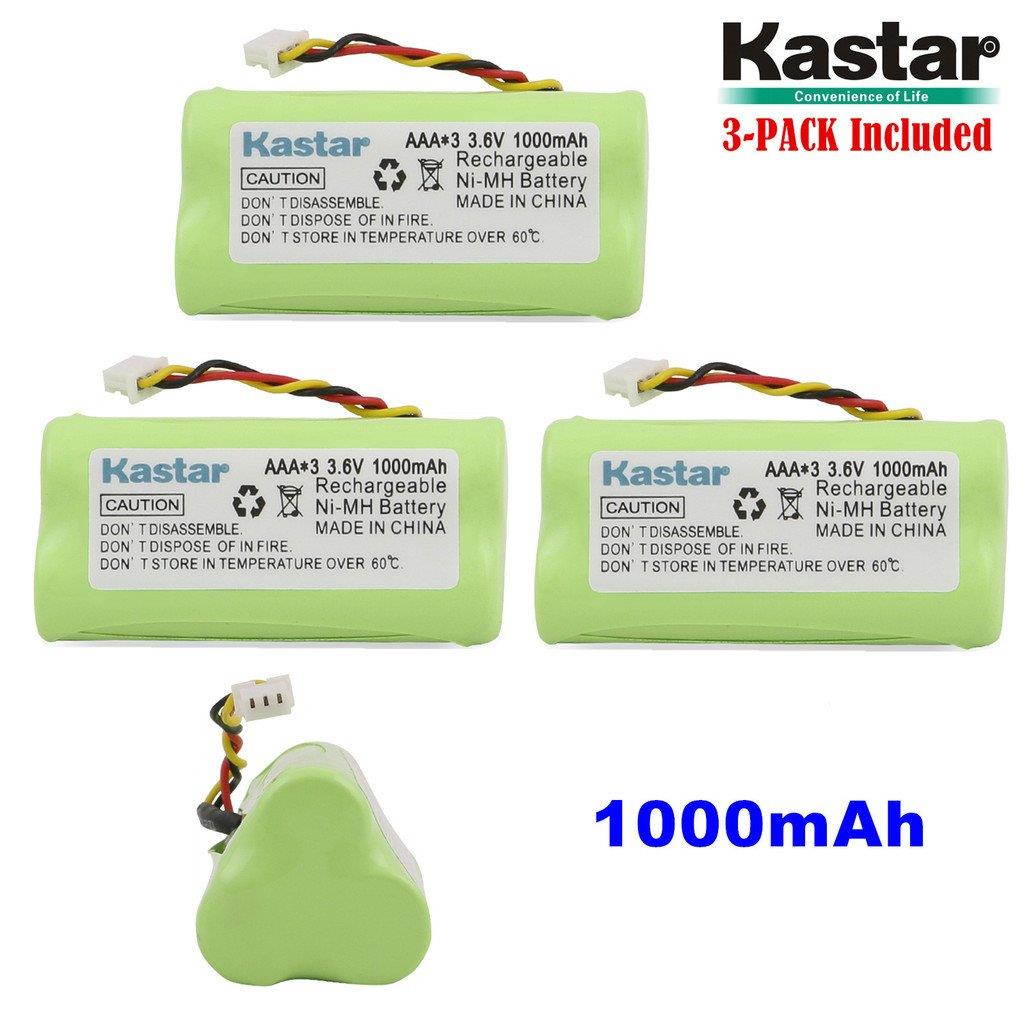 Kastar 3-PACK AAA 3.6V 1000mAh Ni-MH Rechargeable Battery Replacement for Zebra/Motorola Symbol 82-67705-01 Symbol LS-4278 LS4278-M BTRY-LS42RAAOE-01 DS-6878 Cordless Bluetooth Laser Barcode Scanner