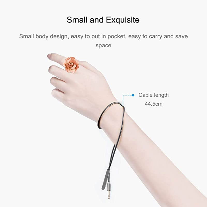 Bluetooth Receiver Bluetooth 50 Adapter HandsFree Bluetooth Car Kits AUX Audio 35mm Jack Stereo Music Wireless Receiver for Car Speaker Home Builtin Microphone Grey