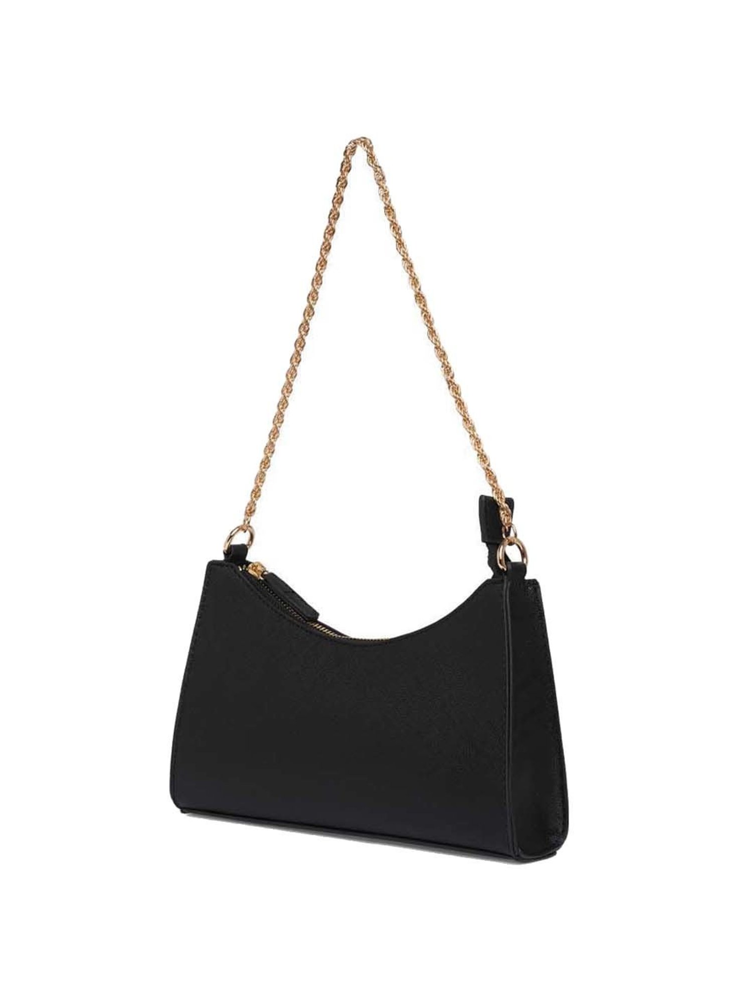 Call It Spring Black Solid Medium Sling Handbag