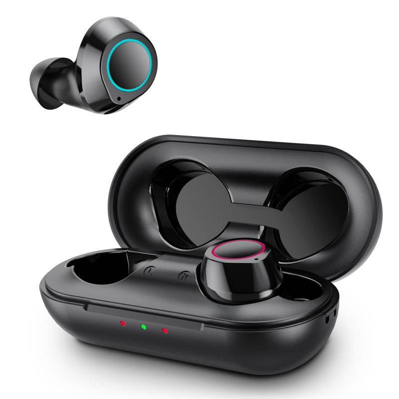Wireless Earbuds for iPhone, Bluetooth 5.0 True Wireless Bluetooth Earbuds with bass 3D Stereo Sound Wireless Headphones, Auto Pairing Bluetooth Headset (Black)