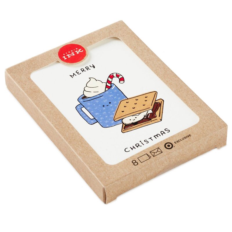 8ct Hallmark Studio Ink Cocoa & S'mores Boxed Cards