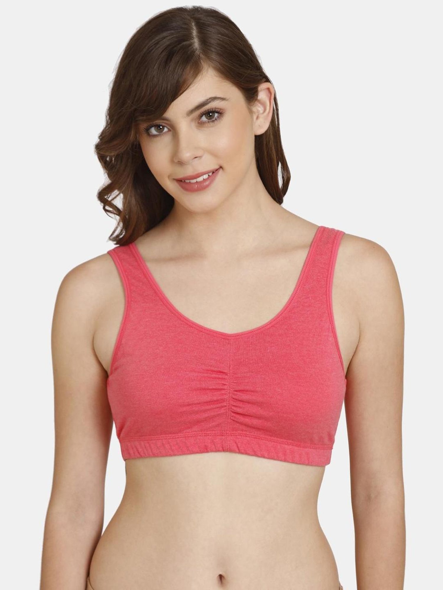 Rosaline by Zivame Coral Non-padded Bra
