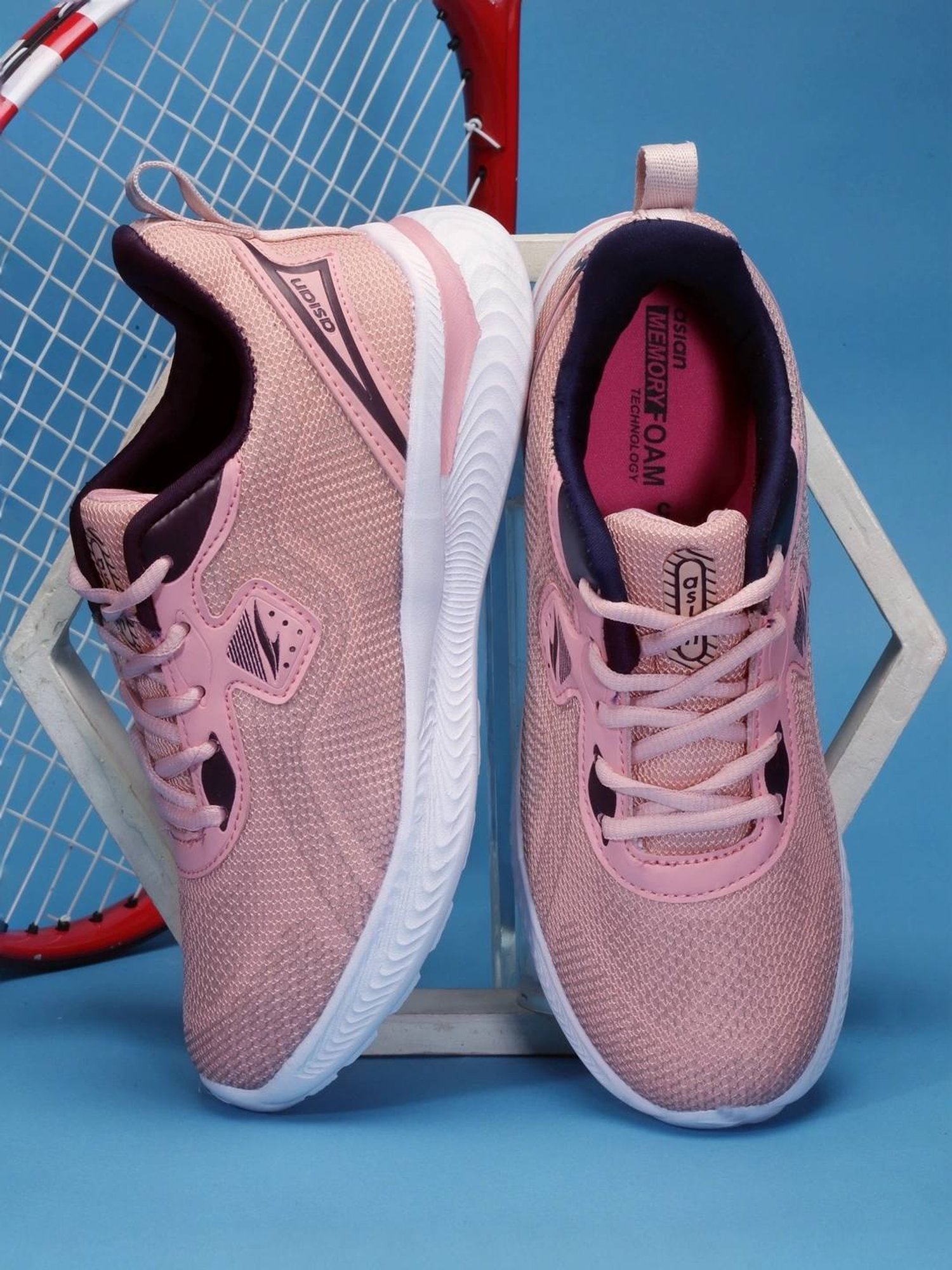 Asian Women's Peach Running Shoes