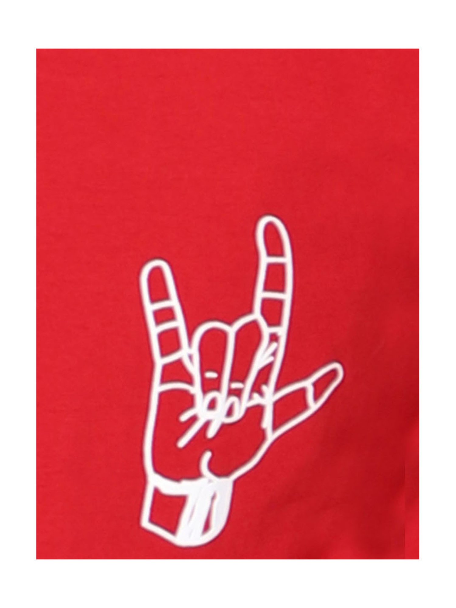 TeenTrums Boys Red Printed T-Shirt