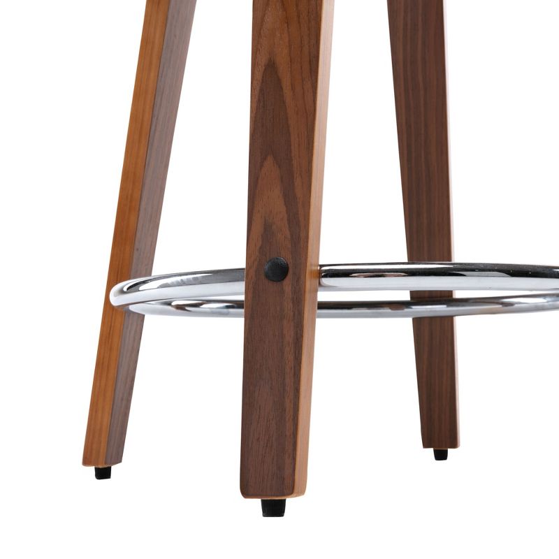 eLuxury Barrel Swivel Counter Stool