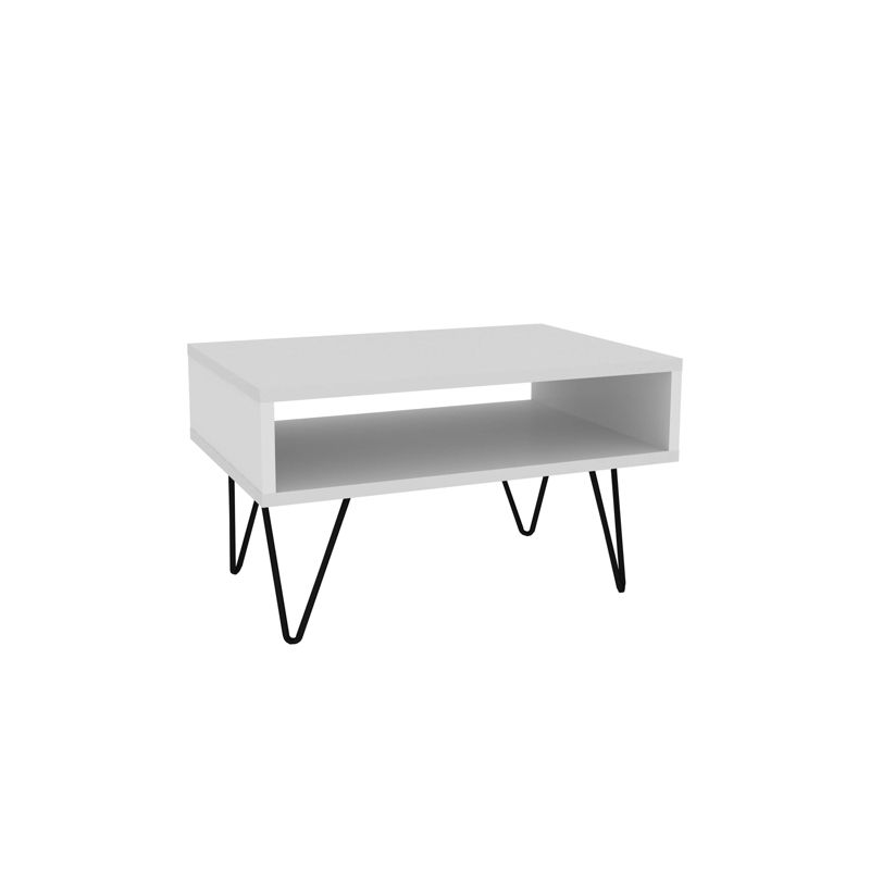 21.06" Nolita Coffee Table with 1 Cubby White - Manhattan Comfort