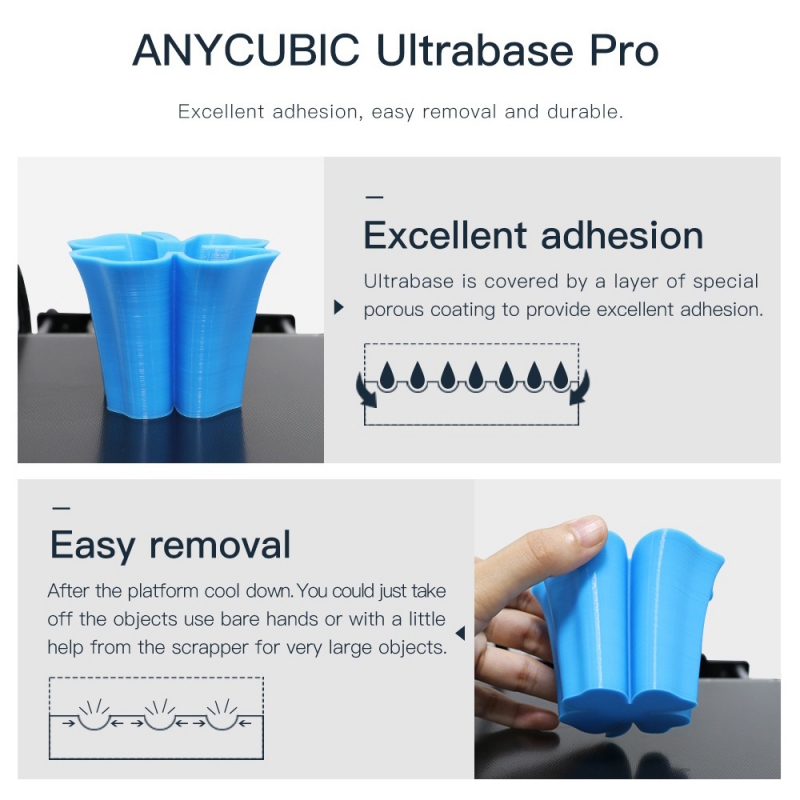 ANYCUBIC Chiron 3D Printer, Semi-auto Leveling Large FDM Printer with Ultrabase Heatbed, Suitable for 1.75 mm Filament, TPU, Hips, PLA, ABS etc. / 15.75 x 15.75 x 17.72 inch (400 x 400 x 450mm)
