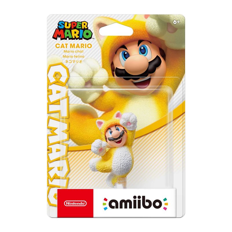 Nintendo Super Mario World 3D amiibo Figure - Cat Mario