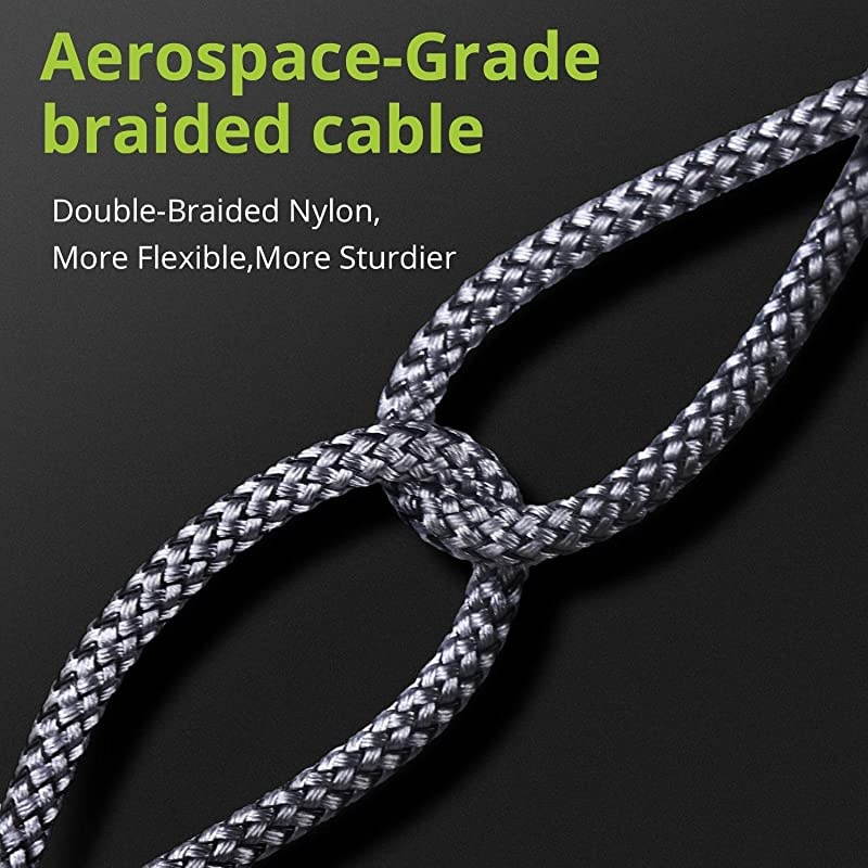 USB C Fast Charging Cable(3A), USB C to USB A Charger (10ft/2 Pack), Nylon Braided Fast Charging Cord for Samsung Galaxy S20 S10 S9 S8 Note 20 10 9, Pixel, LG V30 G6 (Red)