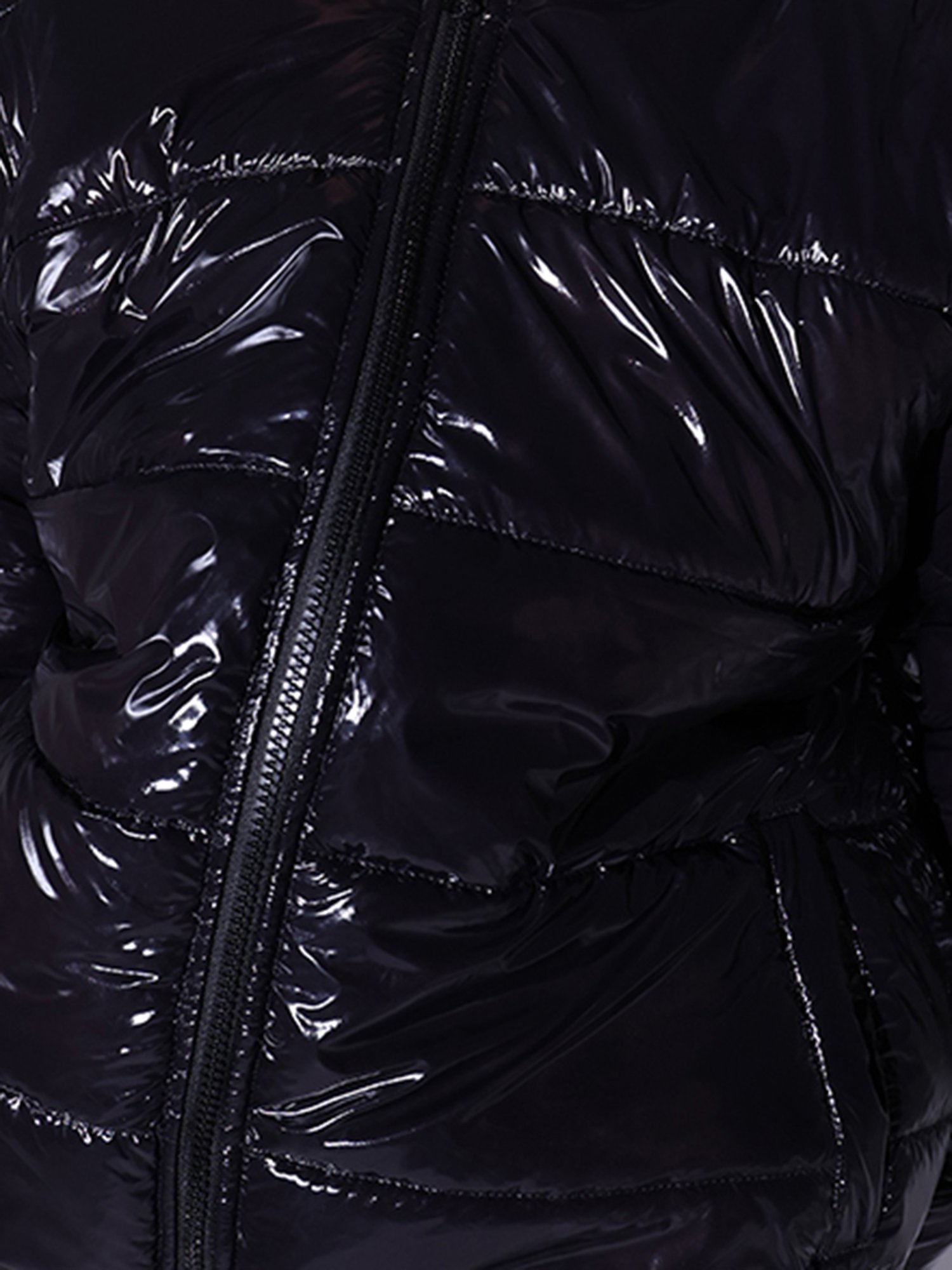 Hubberholme Black Relaxed Fit Puffer Jacket