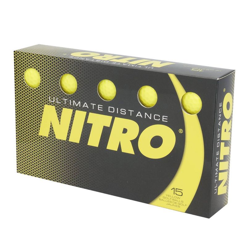 Nitro Golf Ultimate Distance Golf Balls Yellow - 30pc