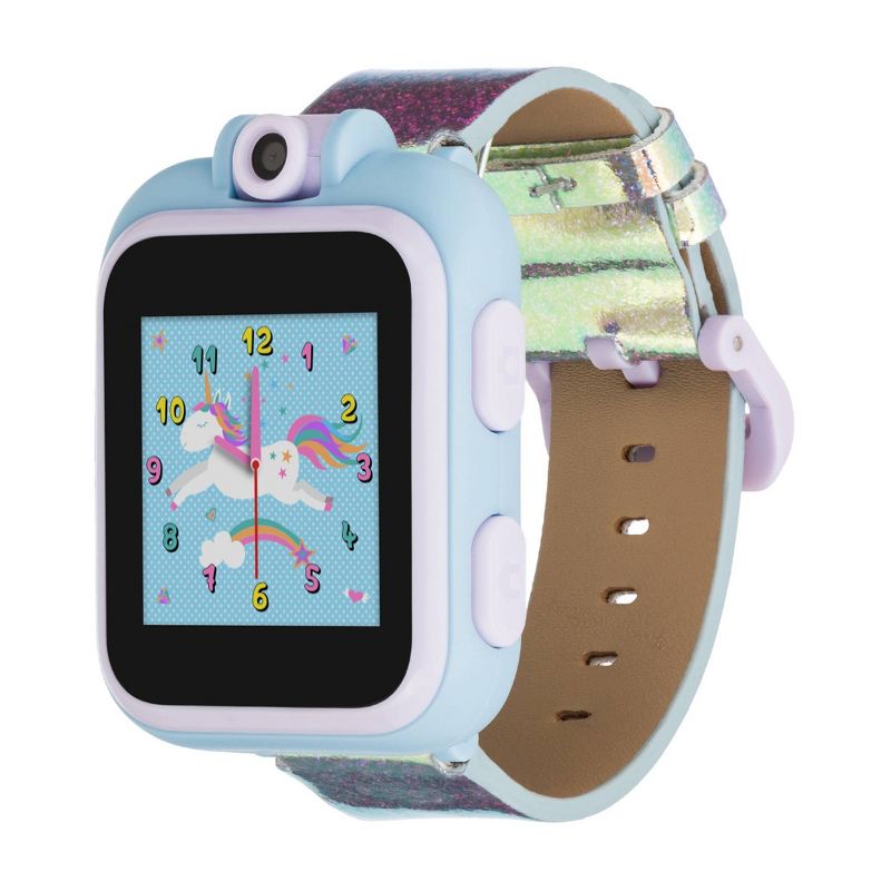 PlayZoom Interactive Educational Smartwatch for Kids 48mm -  Rainbow Holographic Band
