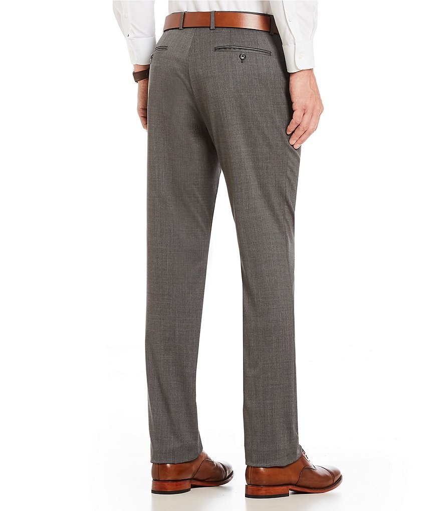 PN12 by Zanella Modern Fit Flat Front Solid Dress Pants