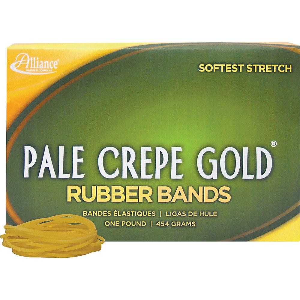 Alliance Rubber Pale Crepe Gold Rubber Band 2675 EA/BX