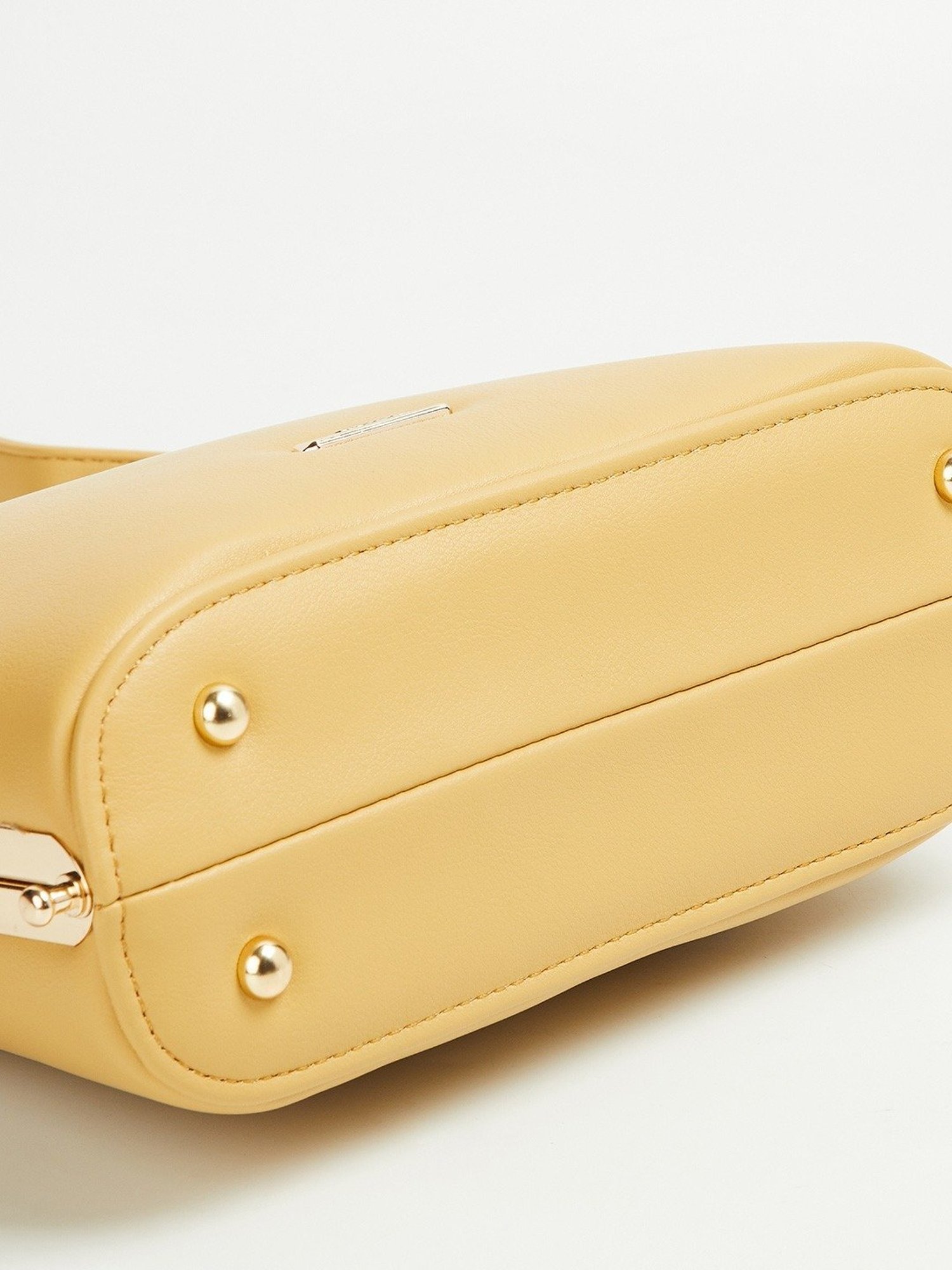 Code by Lifestyle Yellow Solid Handbag
