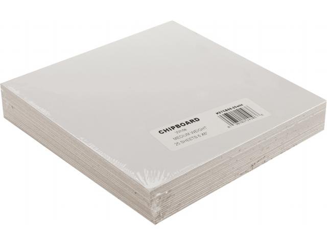 Grafix CB66-25W Medium Weight Chipboard Sheets