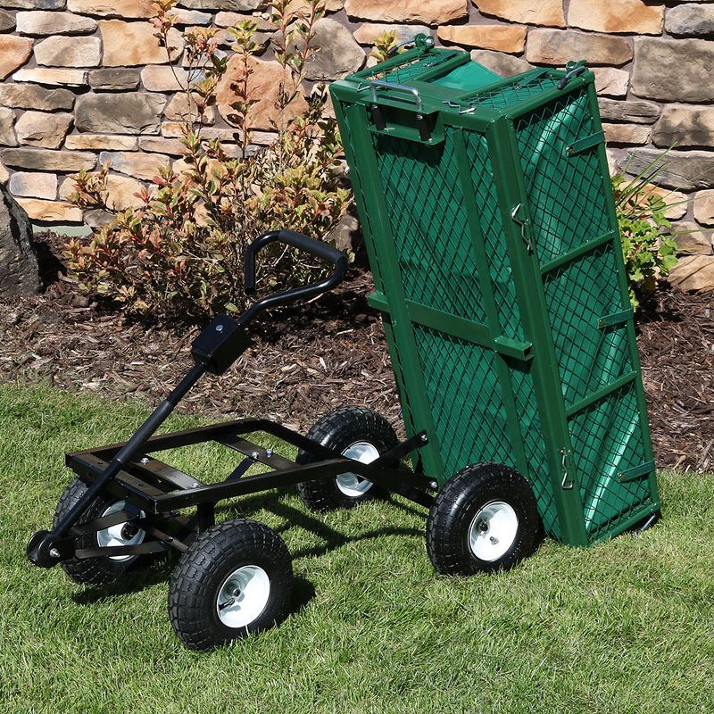 Gorilla Carts Steel Utility Garden Cart with Removable Sides Capacity