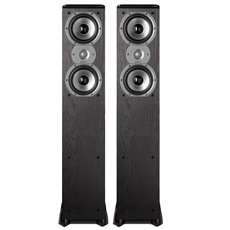 TSi300 3-Way Tower Speakers with Two 5-1/4" Drivers - Pair (Black)