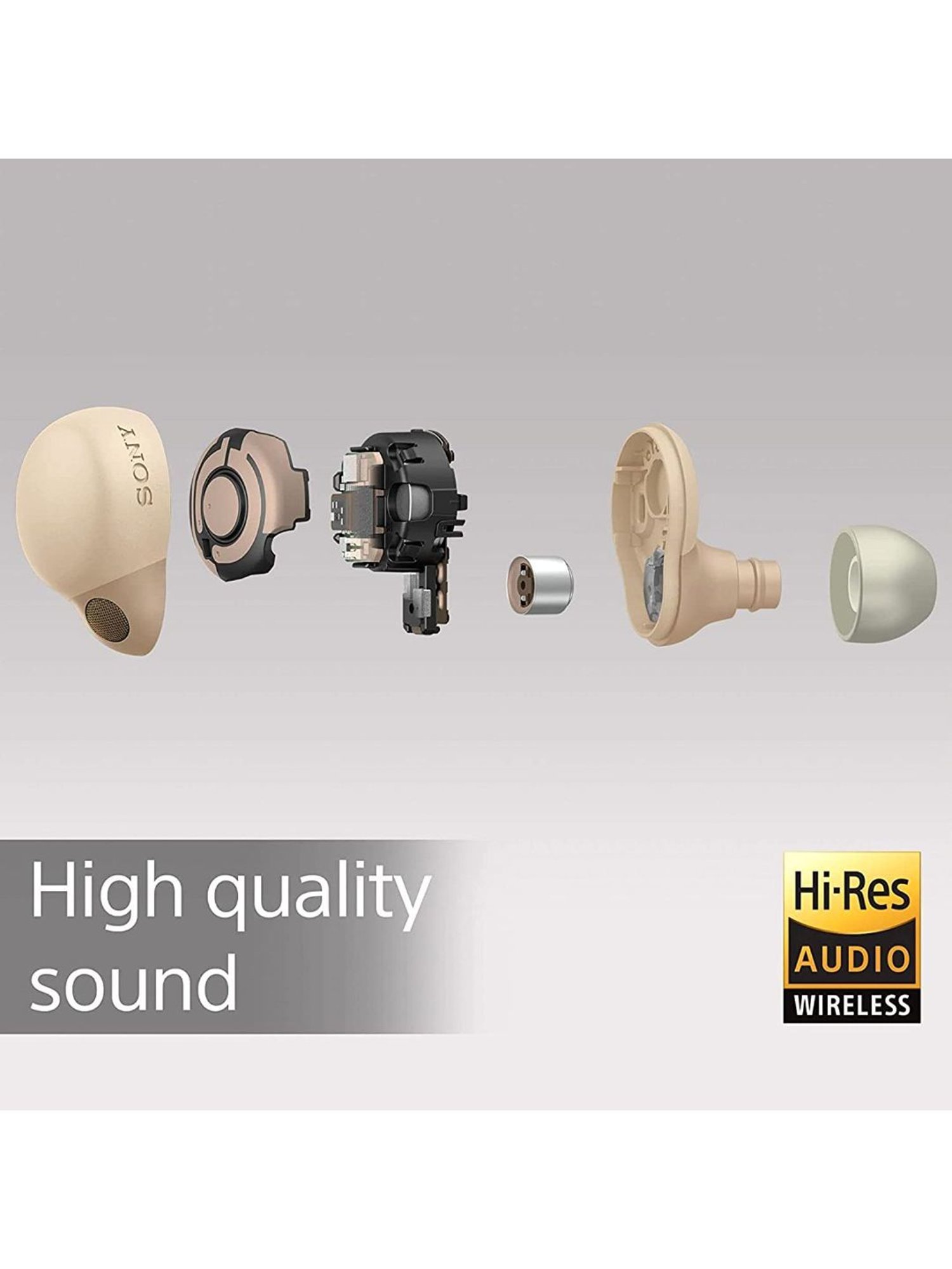 Sony WF-LS900N Truly Wireless Noise Cancelling Earbuds Up to 20 Hours Battery (Beige)