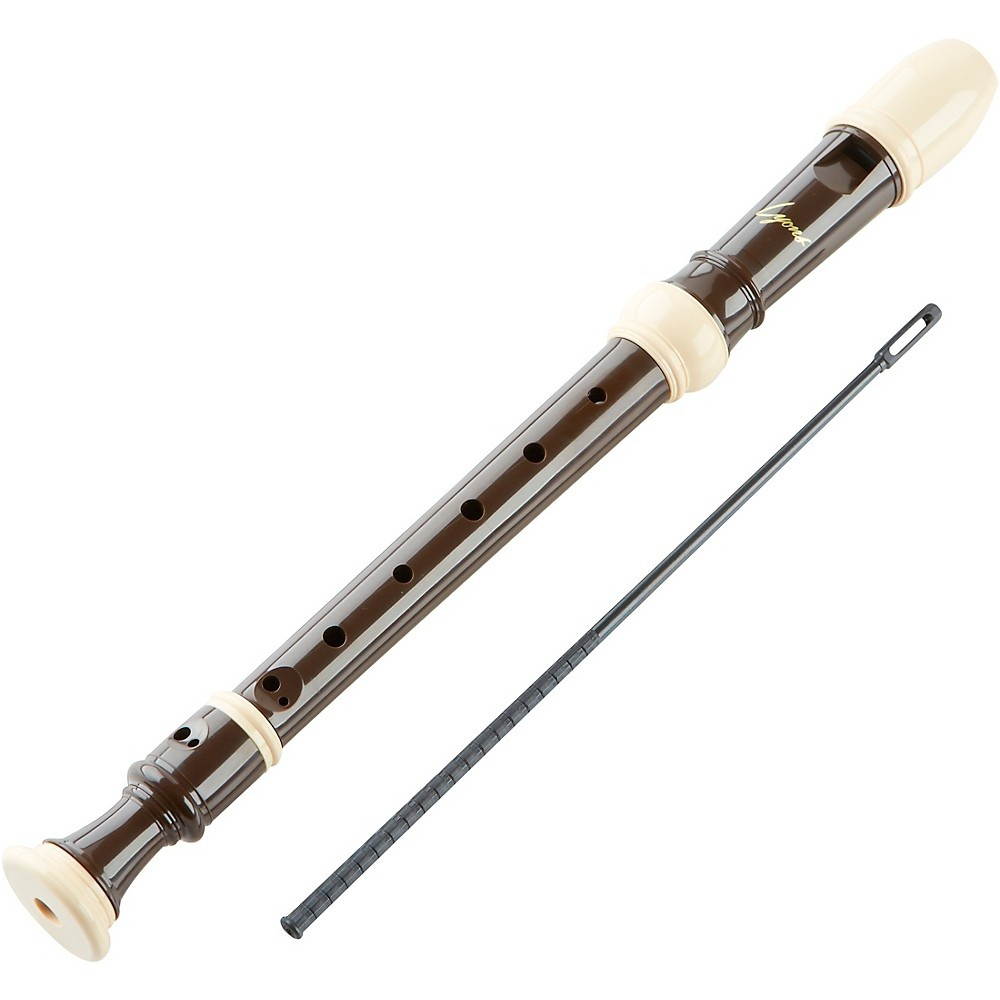 Lyons Premium 3-Piece Soprano Recorder Brown