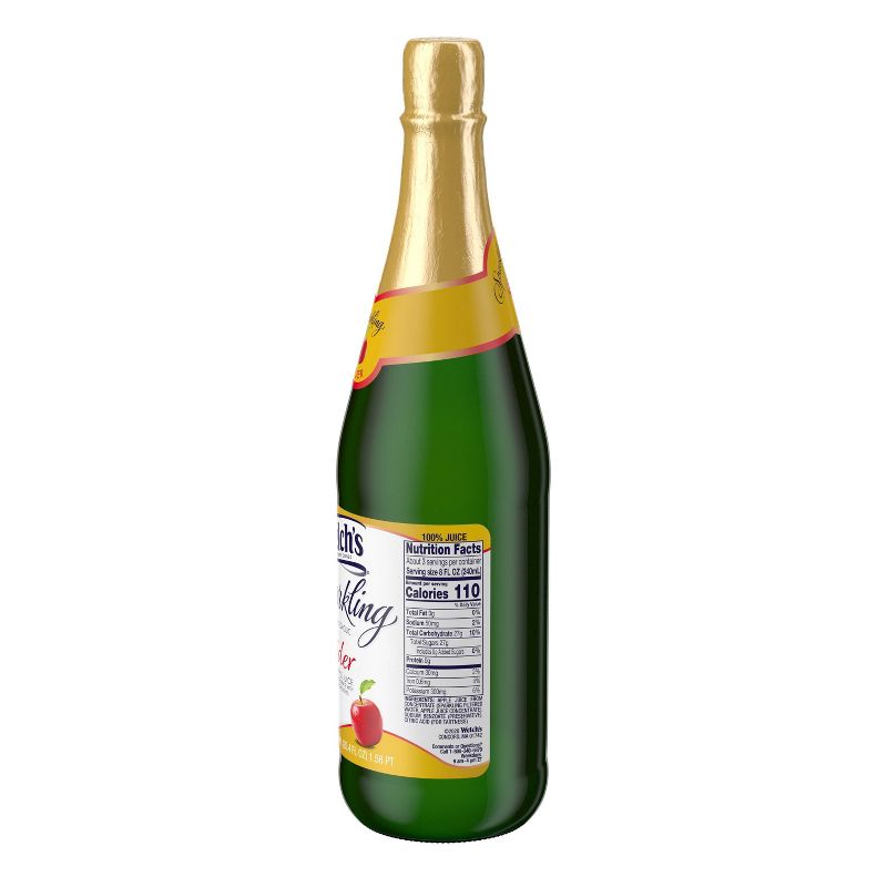 Welch's Sparkling Cider - 25.4 fl oz Glass Bottles