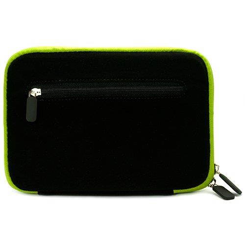 SumacLife Drumm Carrying Sleeve with Back Pocket for Most 6-7-Inch Tablets (SLDrumm67BLKGRN)