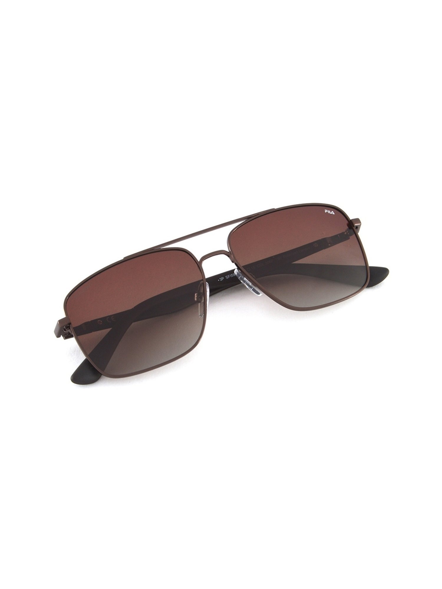Fila Brown Square Sunglasses for Men