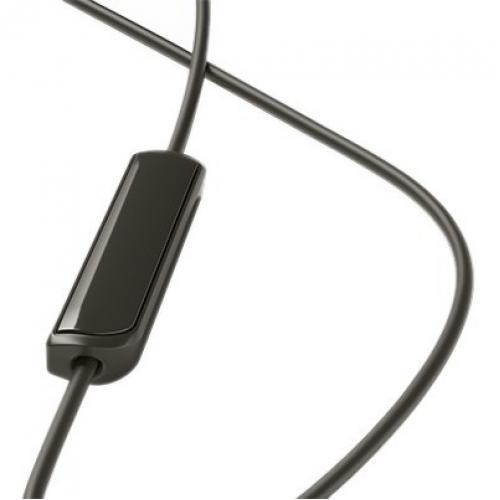 tcl actv100 inear active noise isolating wired headphones with builtin mic  black