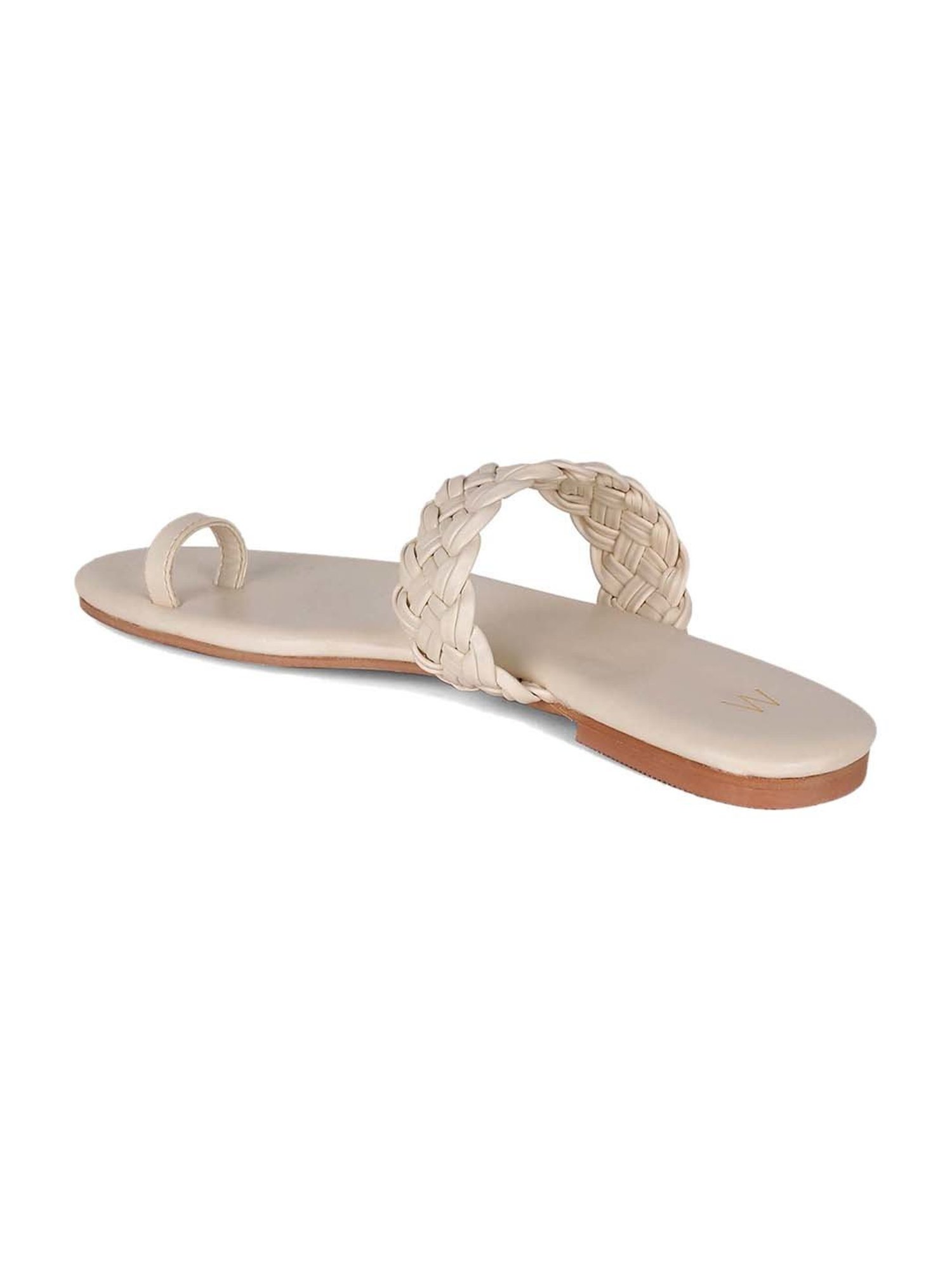W Women's Wmorgan Beige Toe Ring Sandals