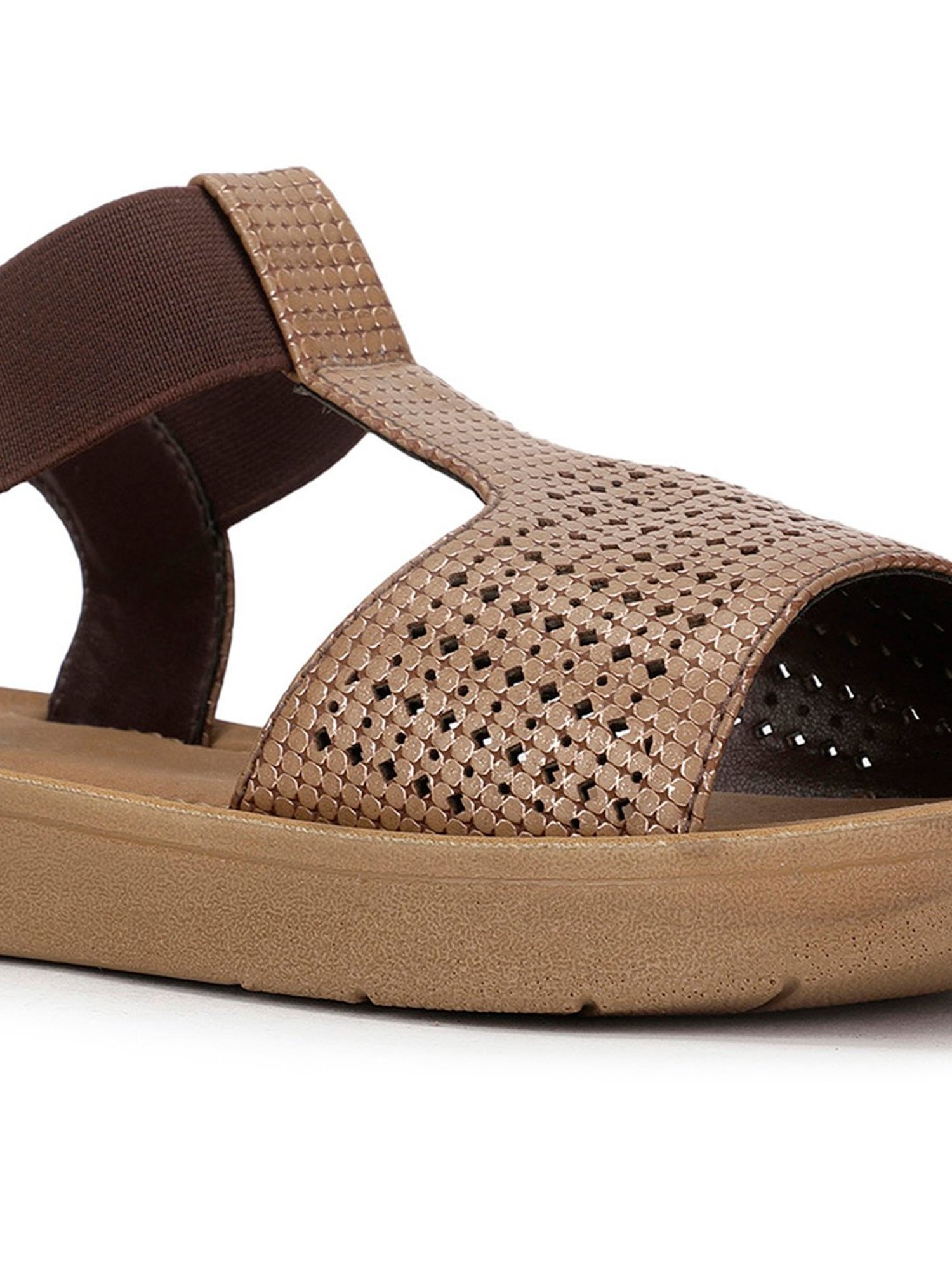 Bata Women's Brown Ankle Strap Sandals