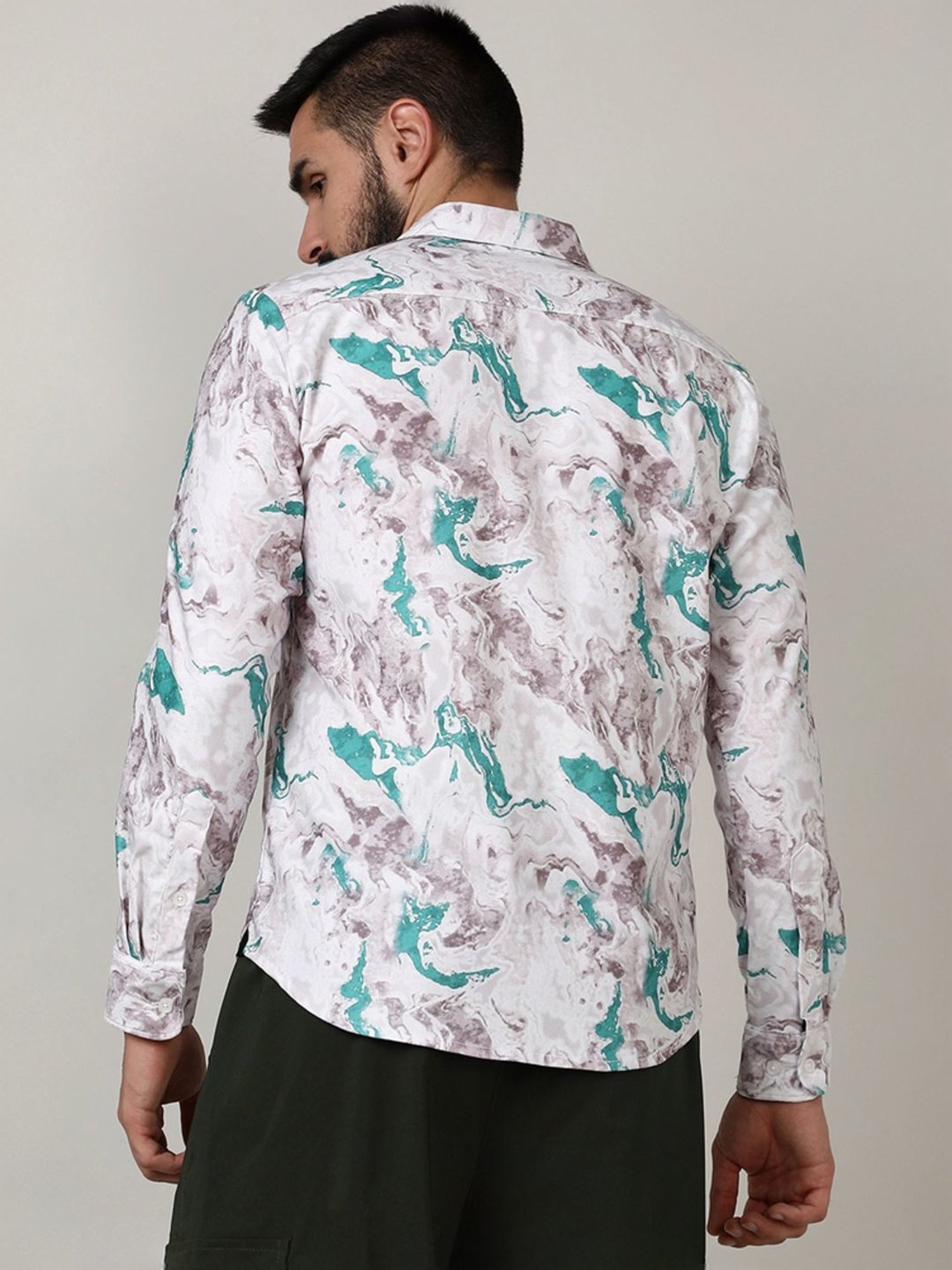 Campus Sutra Multicolored Regular Fit Printed Shirt