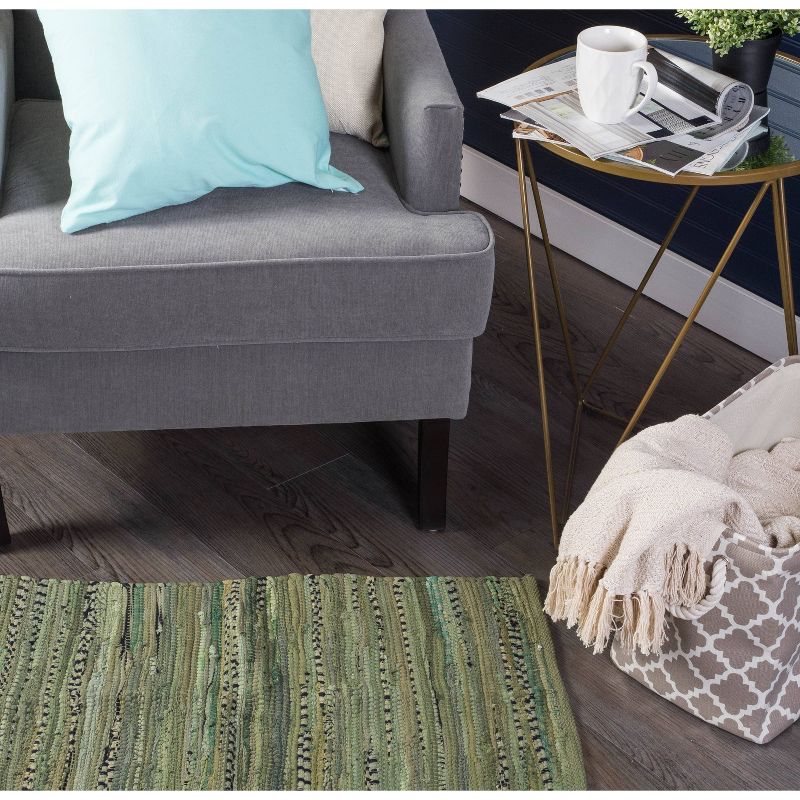 24"x36" Chindi Kitchen Rug Olive - Design Imports