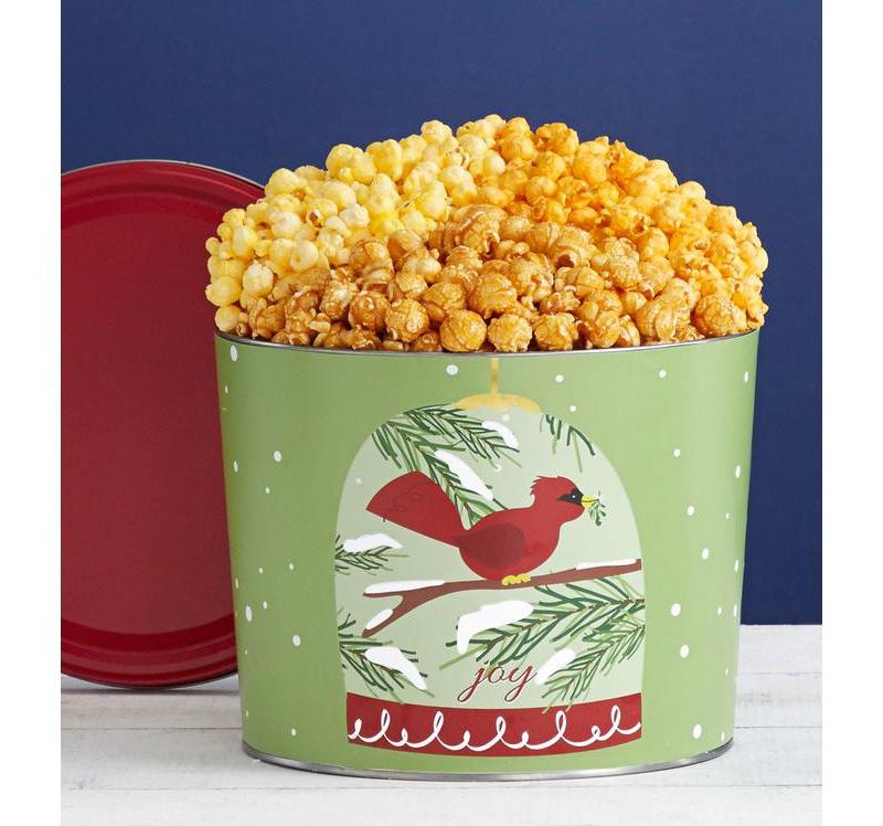 The Popcorn Factory Holiday Cardinal 2 Gallon, 3 flavor