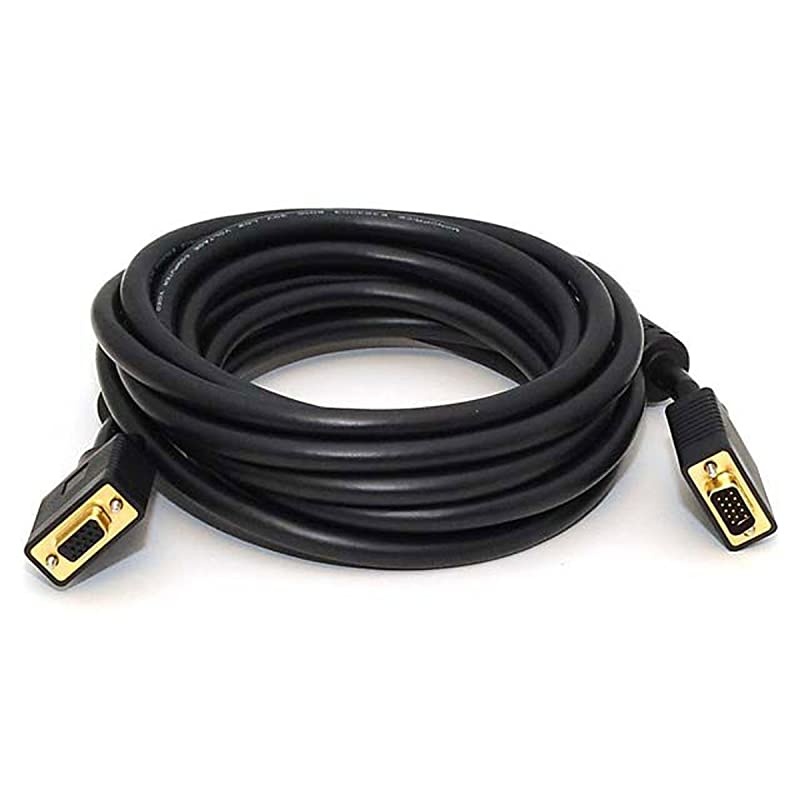 15ft Super VGA MF CL2 Rated For InWall Installation Cable w Ferrites Gold Plated