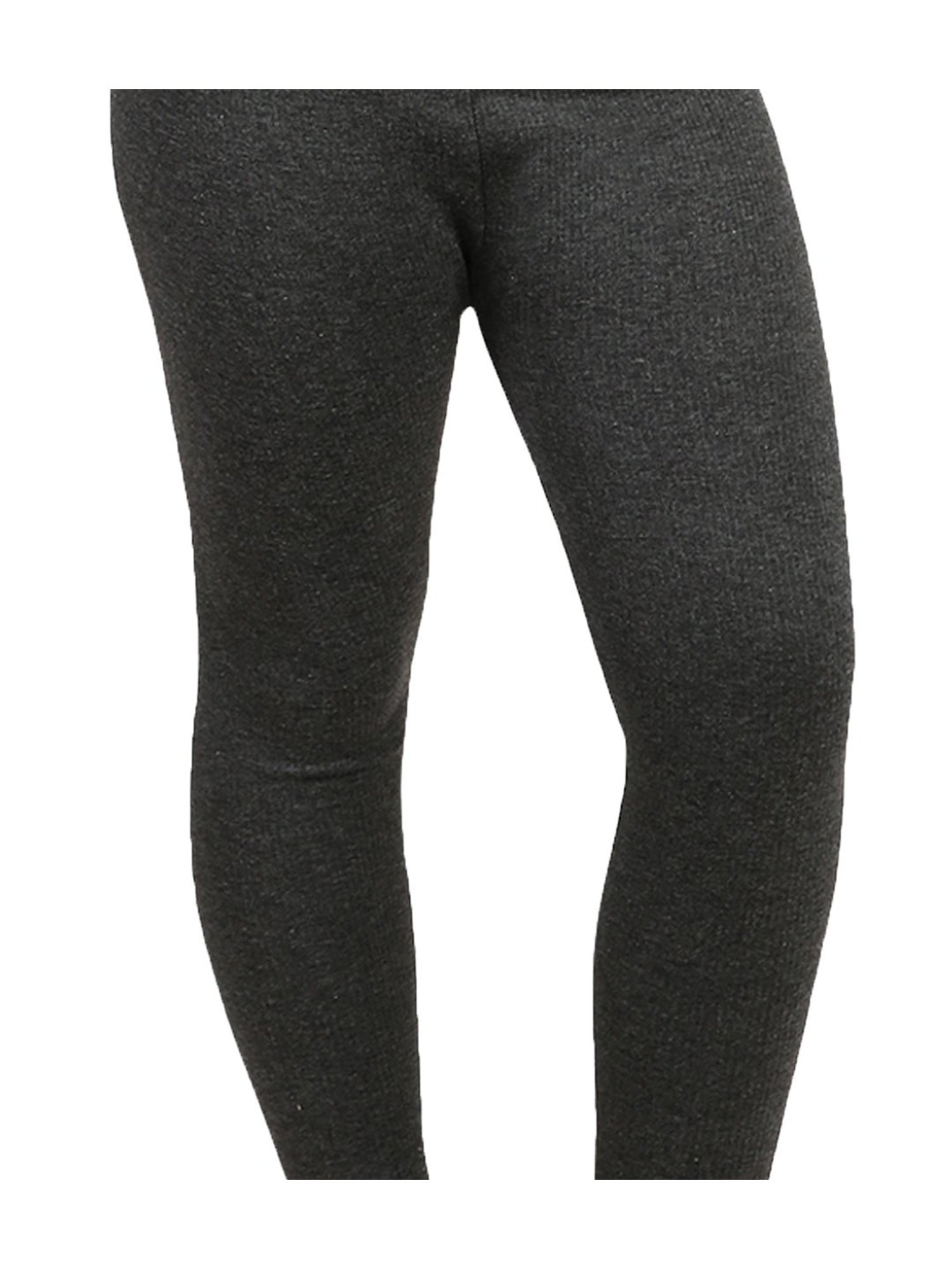 Dyca Kids Grey Melange Textured Thermal Pants (Pack Of 2)