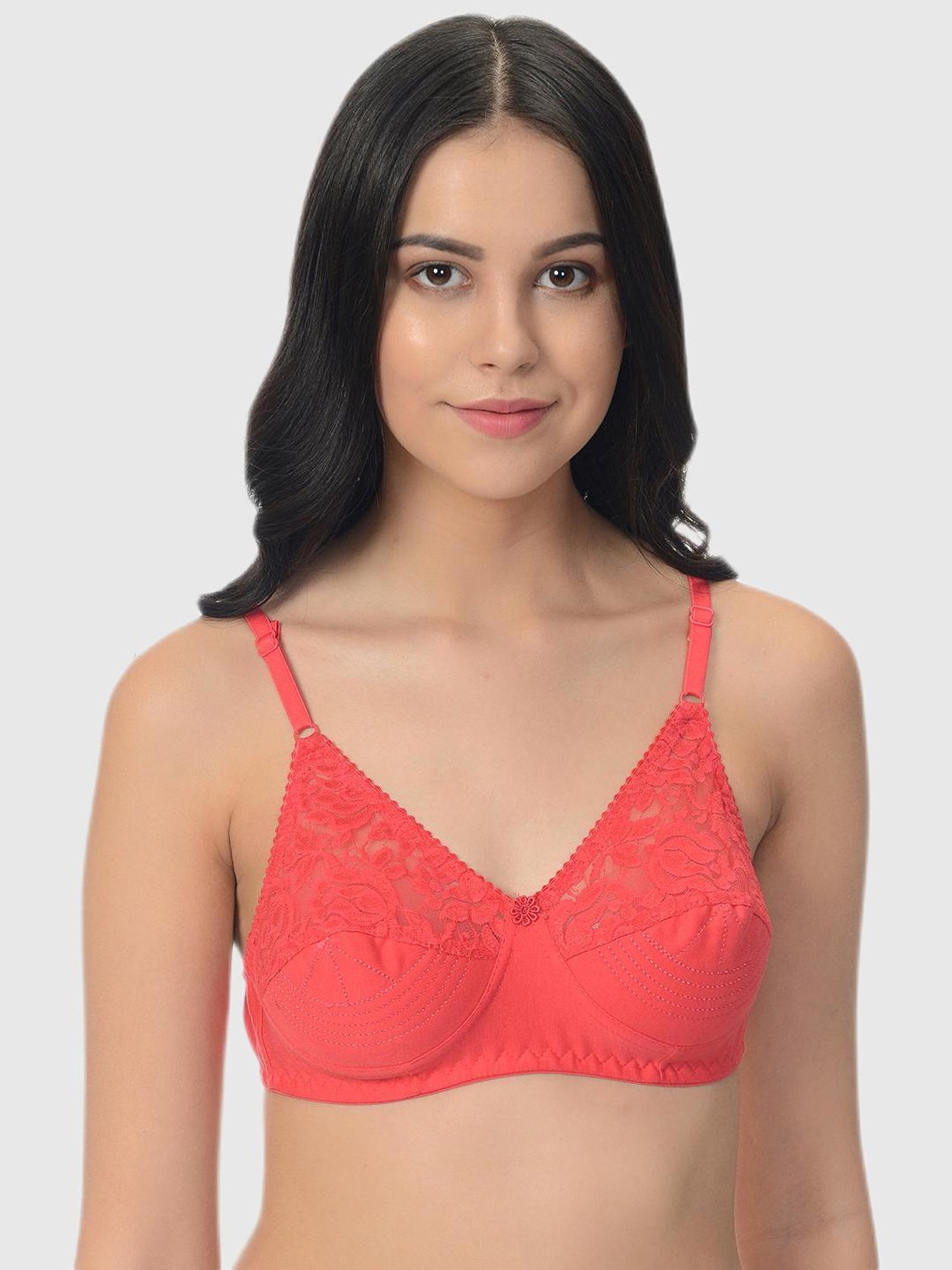 Mod & Shy Multi Lace Print Bra Set