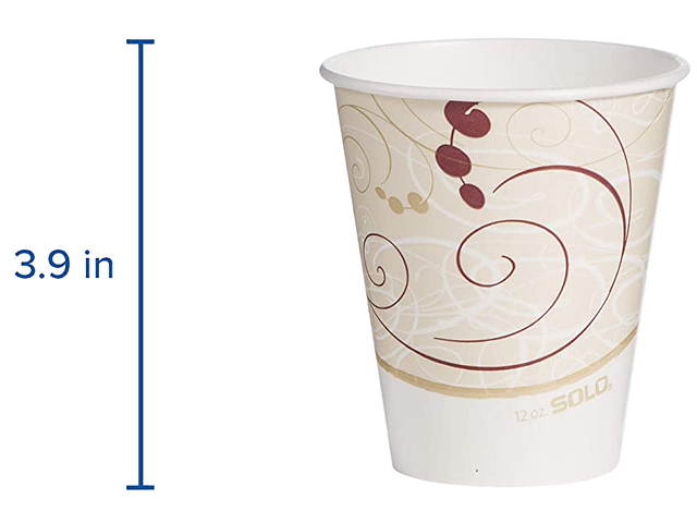 Solo Cup RP12SP-J8000 Double Sided Poly Paper Cold Cups