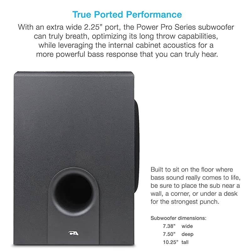 CA3602a 62W Desktop Computer Speaker with Subwoofer Perfect 21 Gaming and Multimedia PC speakers