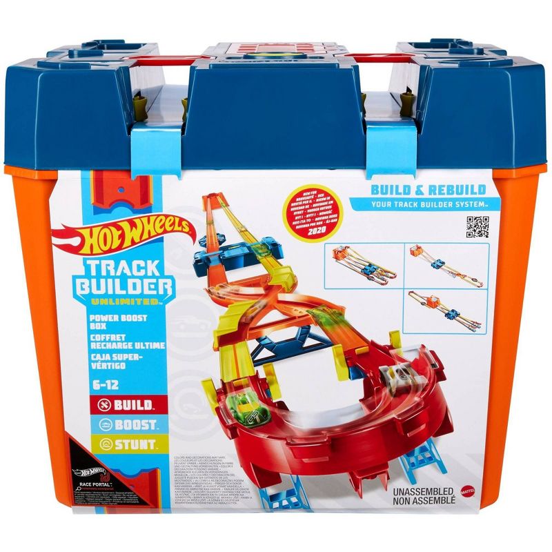 Hot Wheels Track Builder Unlimited Power Boost Box Trackset