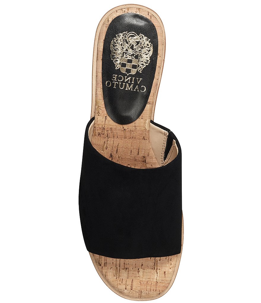 Vince Camuto Vivtina Suede Cork Footbed Wedge Sandals