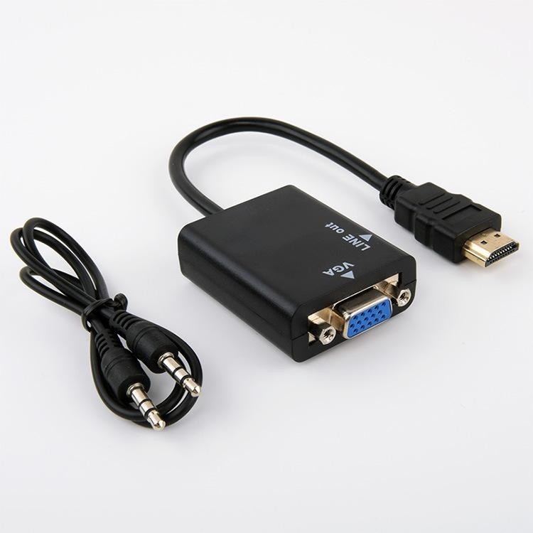 LEORY 1080P High-Definition Multimedia Interface to VGA Adapter Digital to Analog Convertor Video Cable for XBOX HDTV PC -