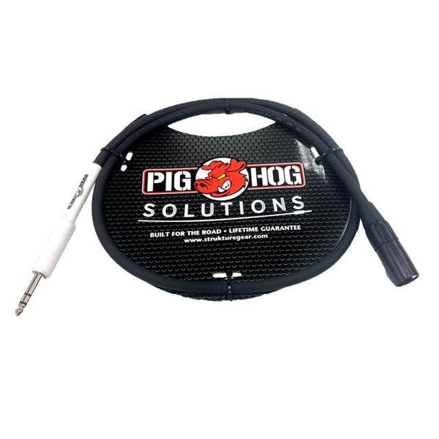 Pig Hog 3' XLR Male to 1/4" TRS Cable #PX4T3