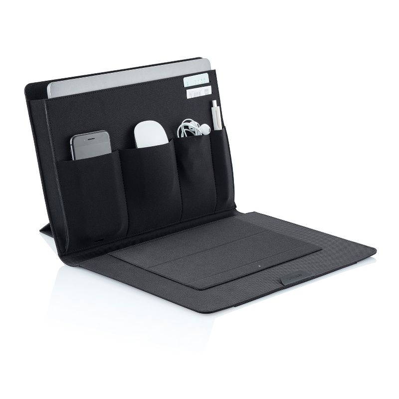 XD Design Mobile Office Accessory Organizer Folding Portfolio Case for 13 Inch Laptops and 12.9 Inch Tablets with Magnetic Closure and Stand