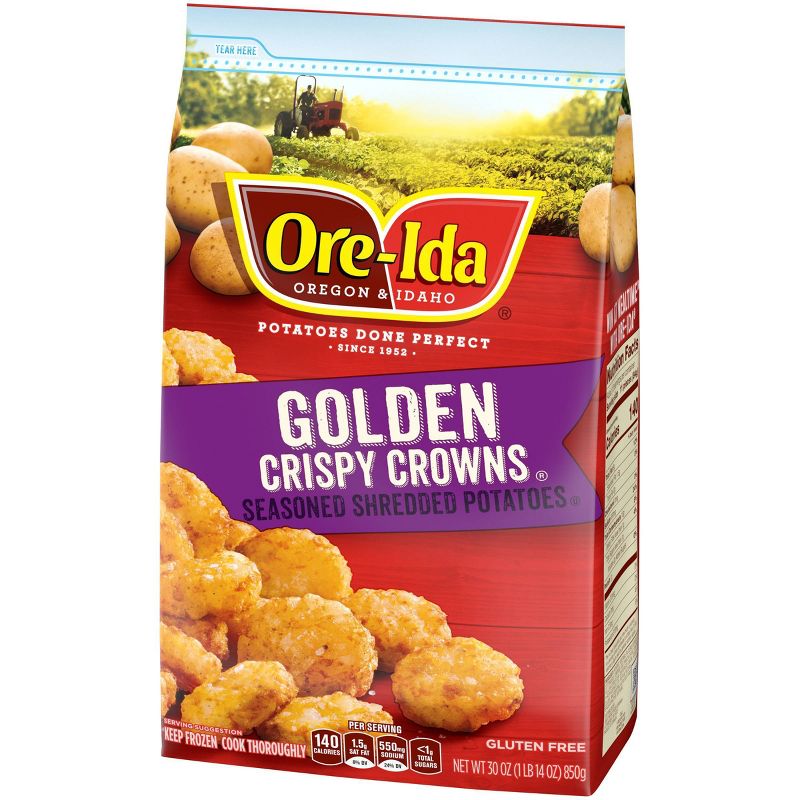 Ore-Ida Crispy Crowns Seasoned Frozen Shredded Potatoes - 30oz