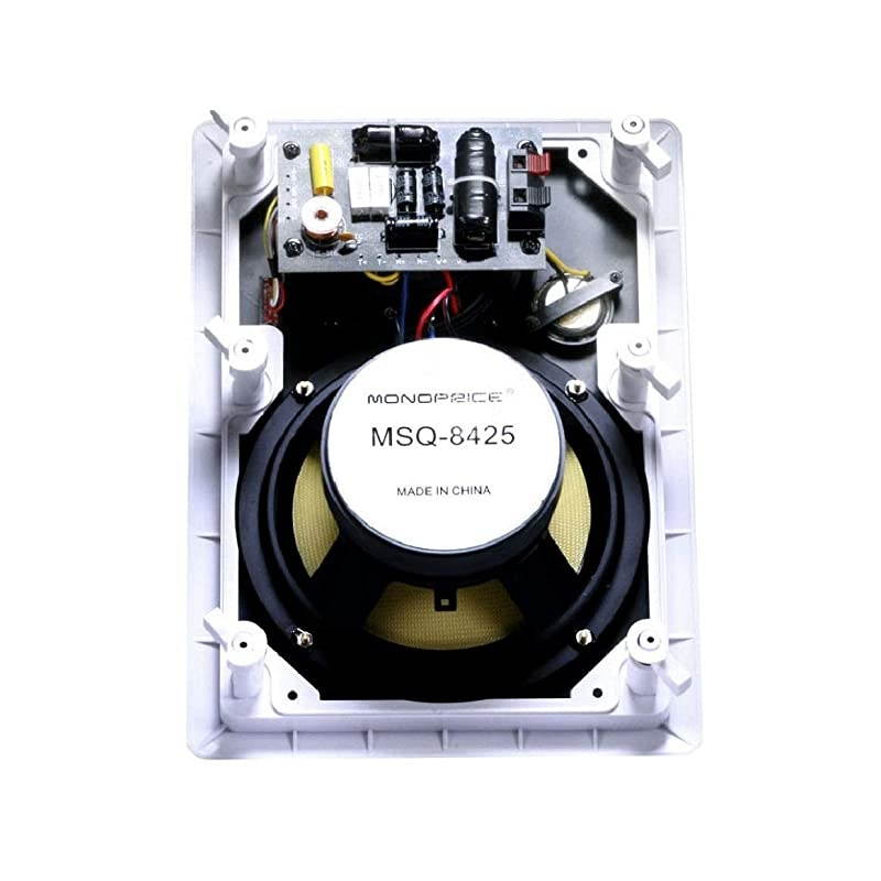 3-Way Fiber In-Wall Speakers - 8 Inch (Pair) With Removable And Paintable Grille - Caliber Series