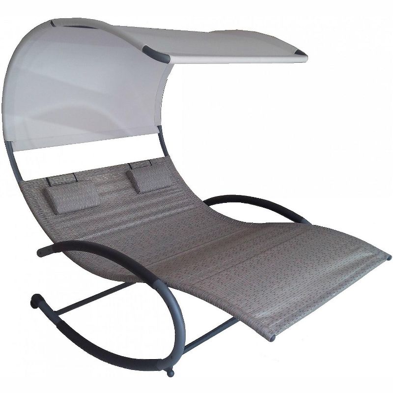 Vivere Sienna Steel Double Chaise Rocker