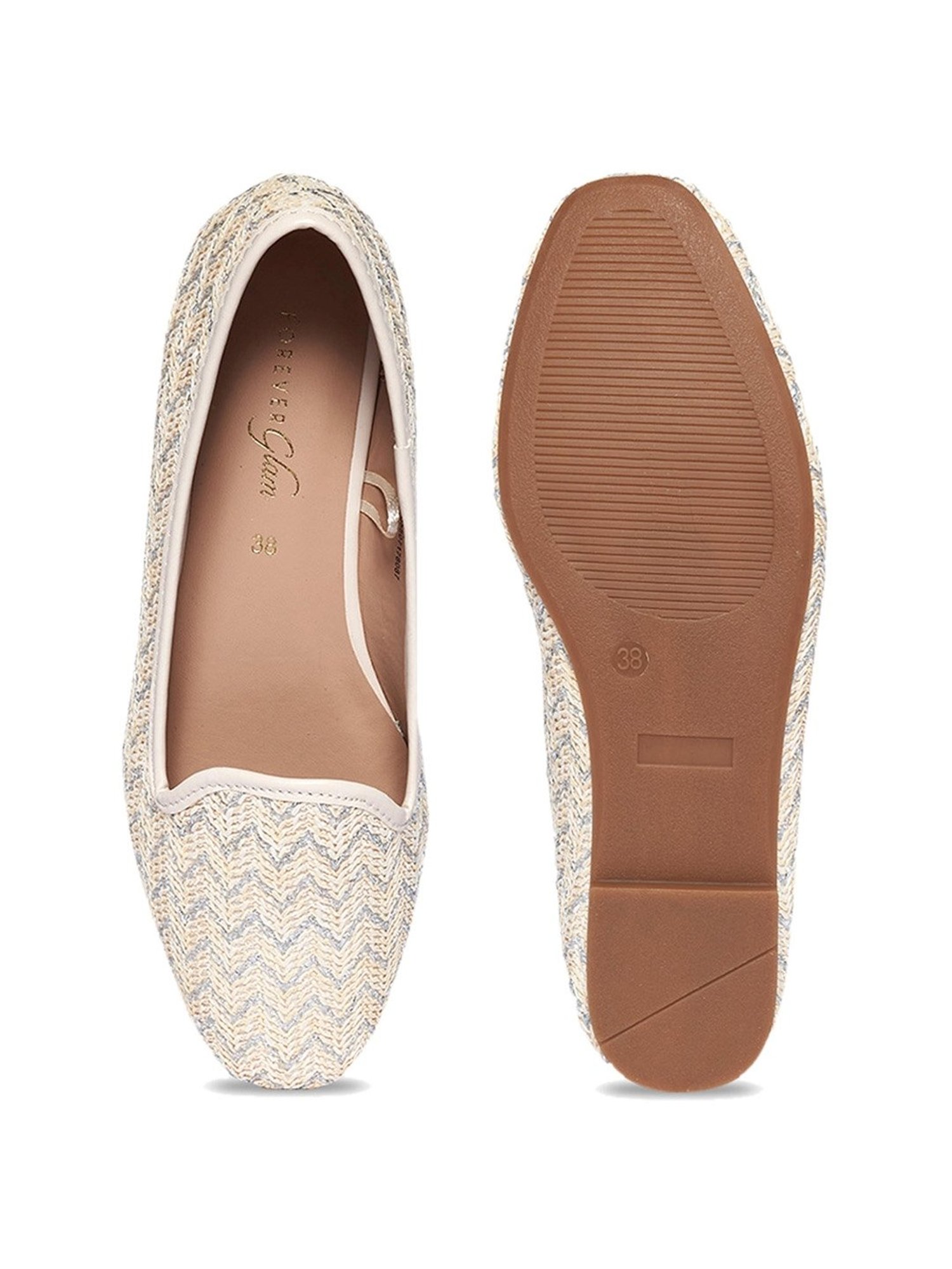 Forever Glam by Pantaloons Women's Beige Casual Loafers