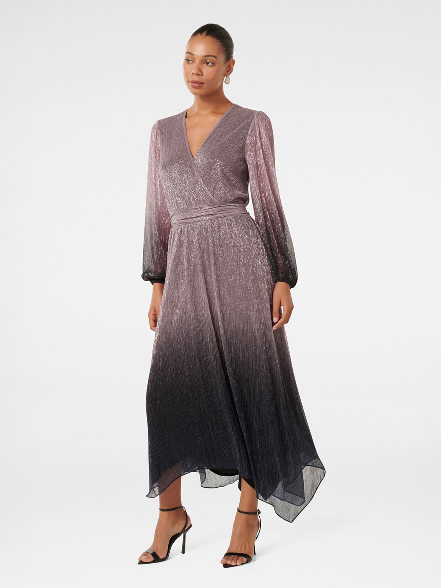 Forever New Gisele Ombre Plisse Maxi Dress