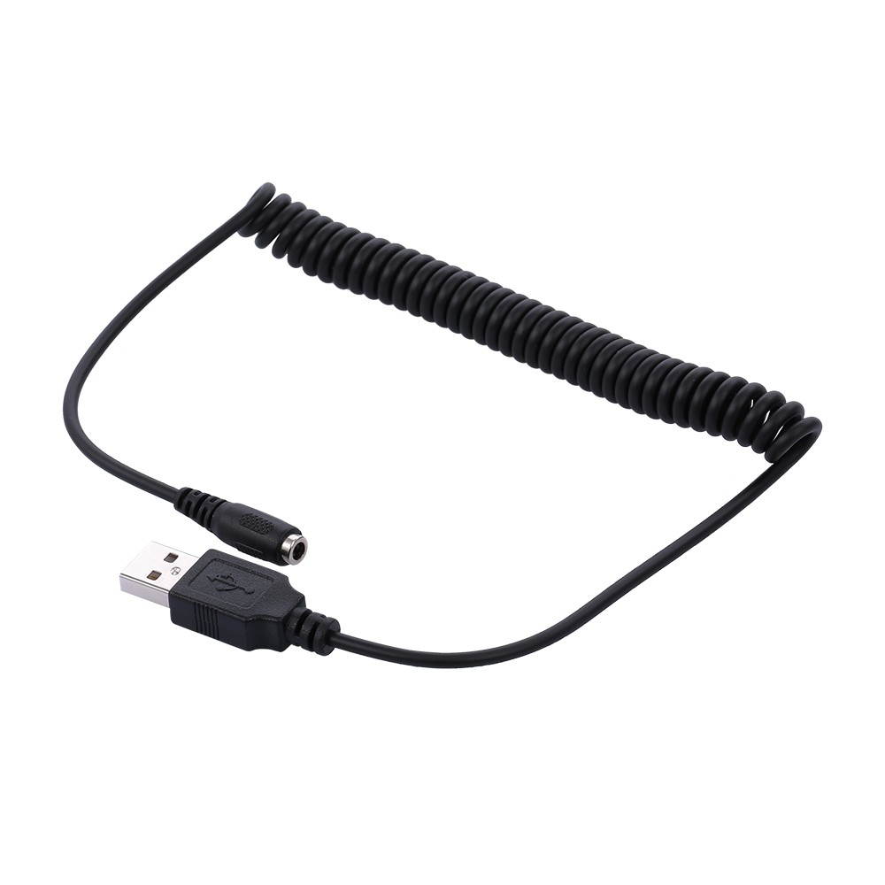 USB Male to DC 3.5 x 1.1 Female Power Cable Spring Power Line for PC Computer